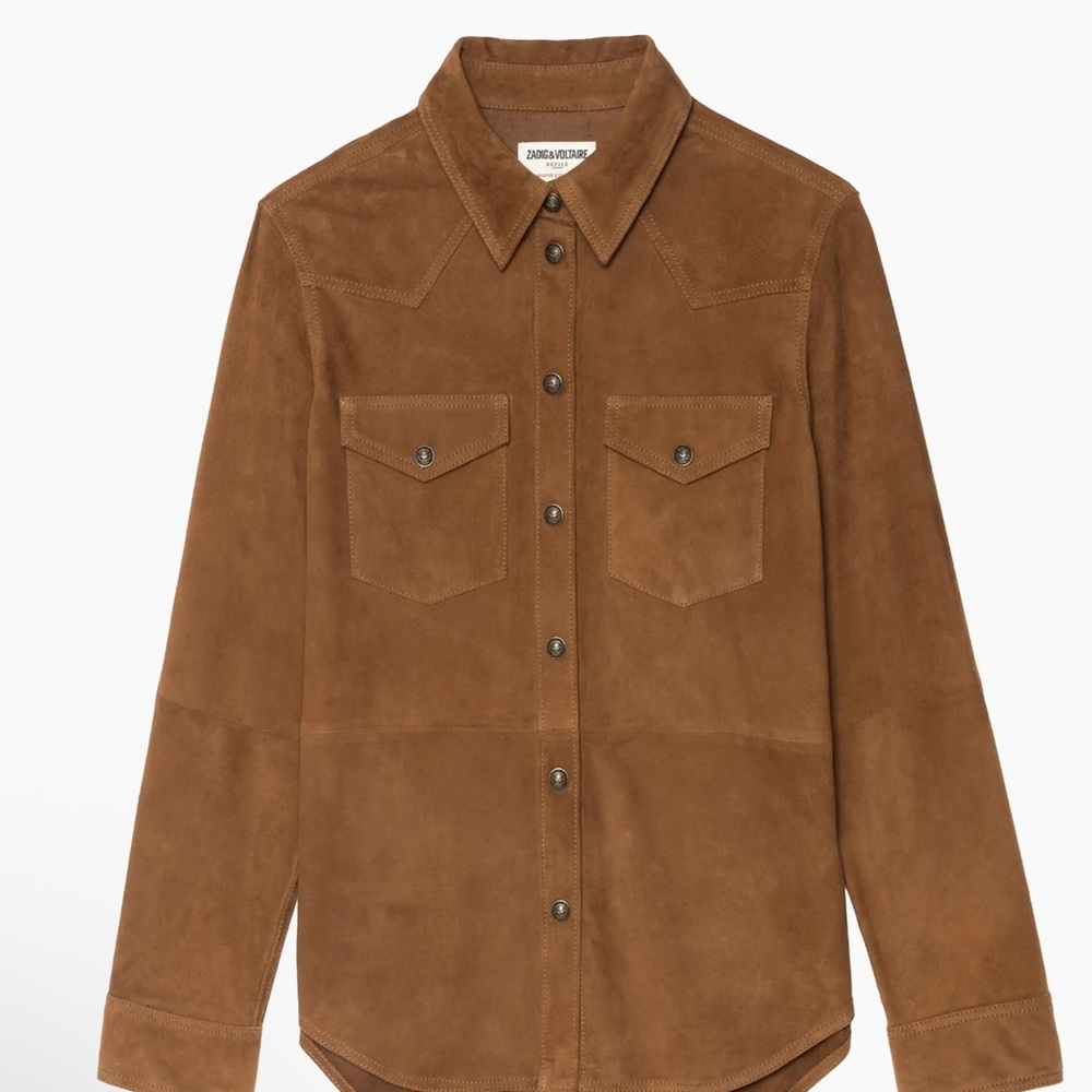 NWT Zadig & Voltaire Thelma Suede Leather Jacket - Picture 5 of 9